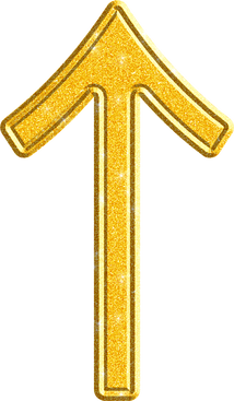 Golden Glitter  Arrow Key
